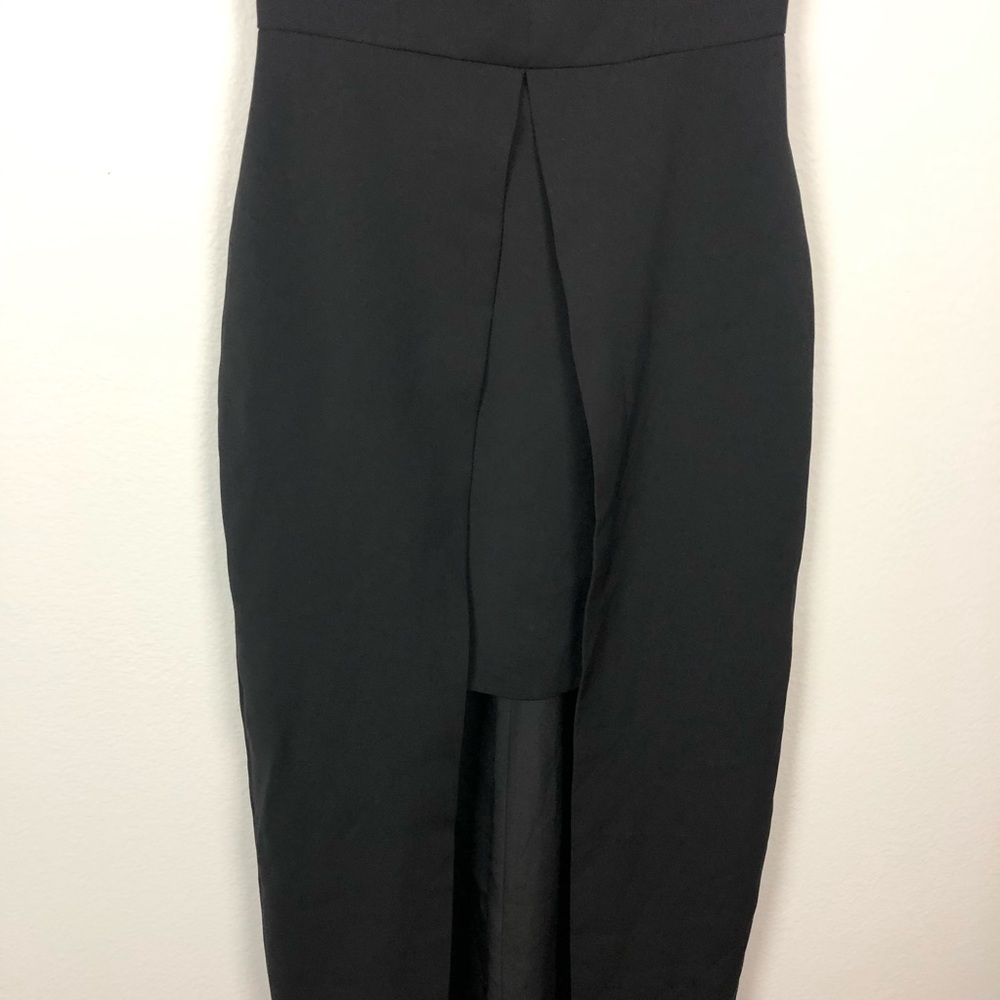 Keepsake The Label Black Open Front Layered Gown - image 7